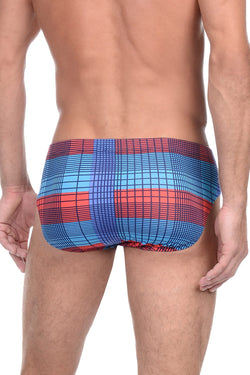 2(X)IST Plaid Blue Jewel Mod Modal Bikini thumbnail 2