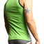 Freedom Reigns White & Lime Green Tank Top