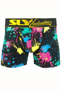Sly Black Splatter Boxer Brief thumbnail 1