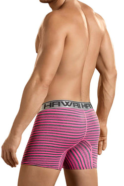 Hawai Hot Pink & Grey Stipe Boxer thumbnail 2