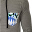 00 Nothing Black Stripe Blue Panther Hooded Shirt