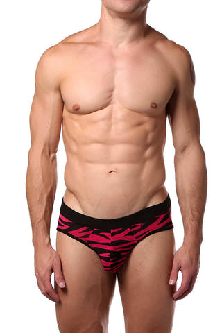 JustinCase Pink Zebra Brief