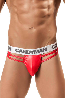 Candyman Red Shiny String Thong thumbnail 1