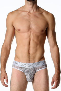 Expose Grey Low-Rise Sheer Brief thumbnail 2