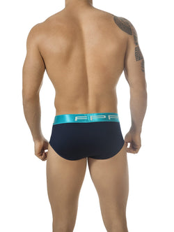 PPÜ Turquoise-Azul/Black Heart-Pattern Cut-Out Brief thumbnail 2