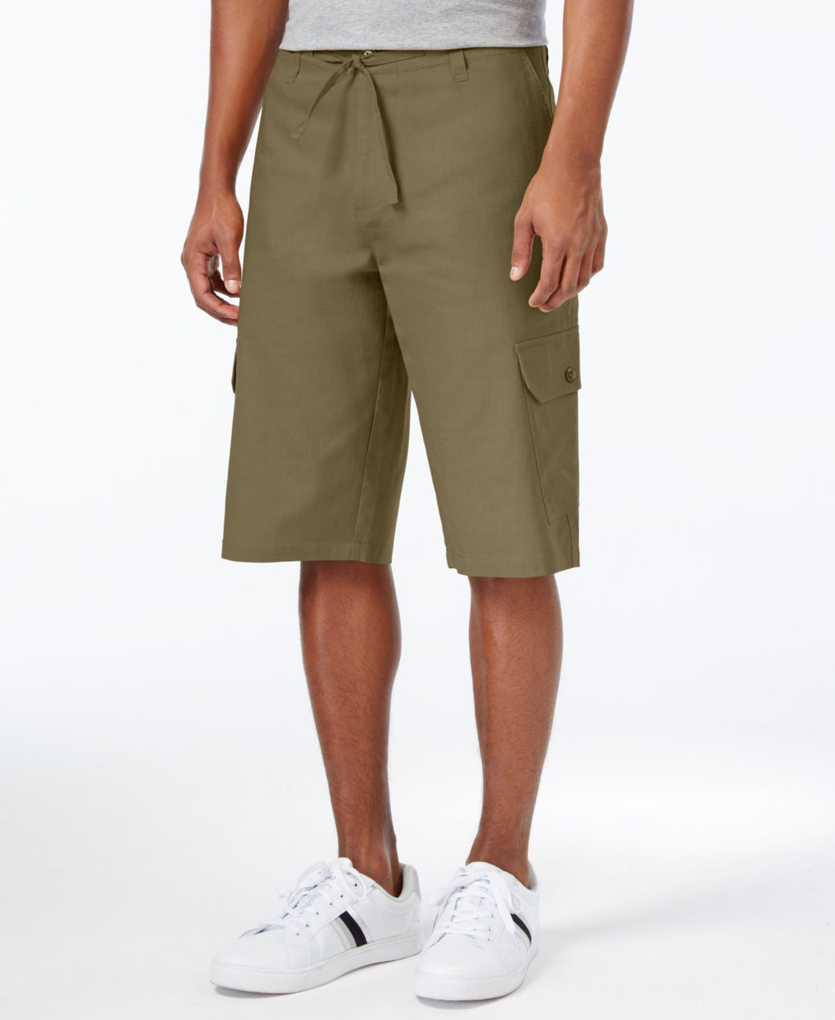 Sean John Men's Lightweight Linen Cargo Short