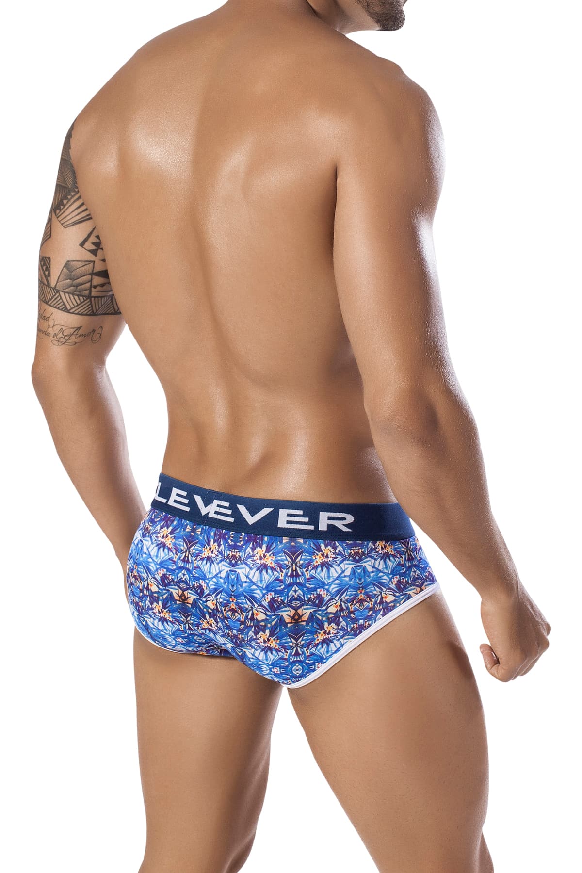 Clever Blue Paradise Piping Brief