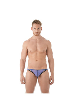 Gregg Homme Purple Mesh Suspender C-Ring Brief thumbnail 3