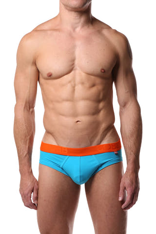 Alexander Cobb Orange & Blue Slip Brief