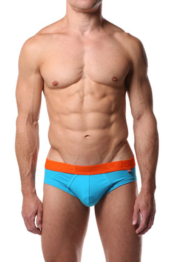 Alexander Cobb Orange & Blue Slip Brief thumbnail 1