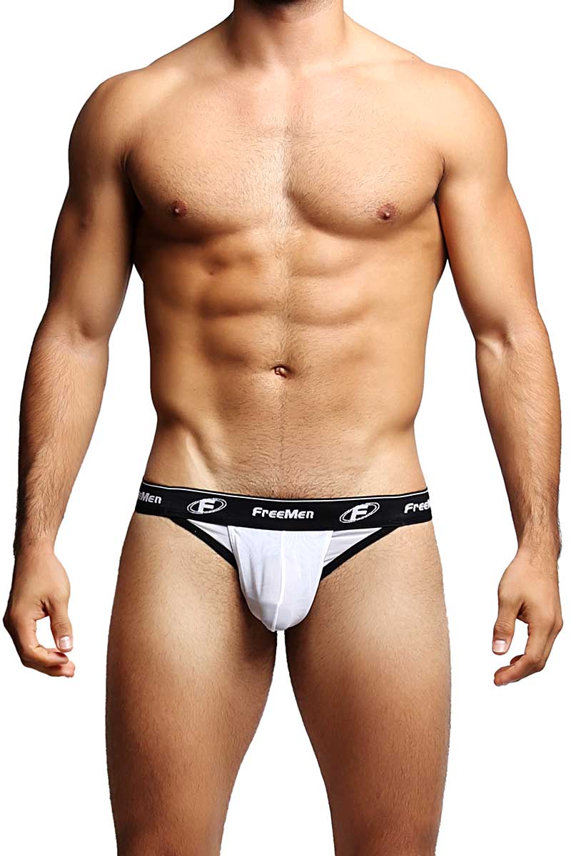 Freemen White Mesh C-Ring Jockstrap