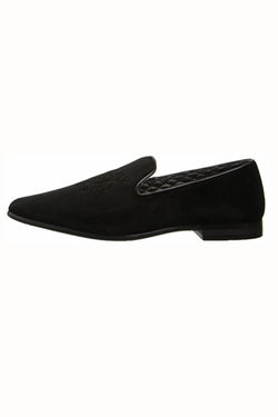 Giorgio Brutini Black Velvet Slipon thumbnail 2