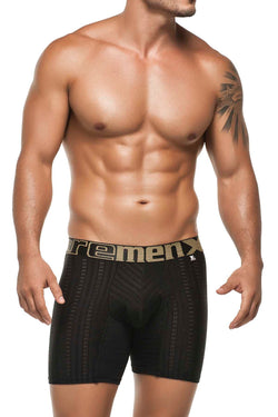 Xtremen Black Classic Micro Jacquard Boxer Brief thumbnail 1