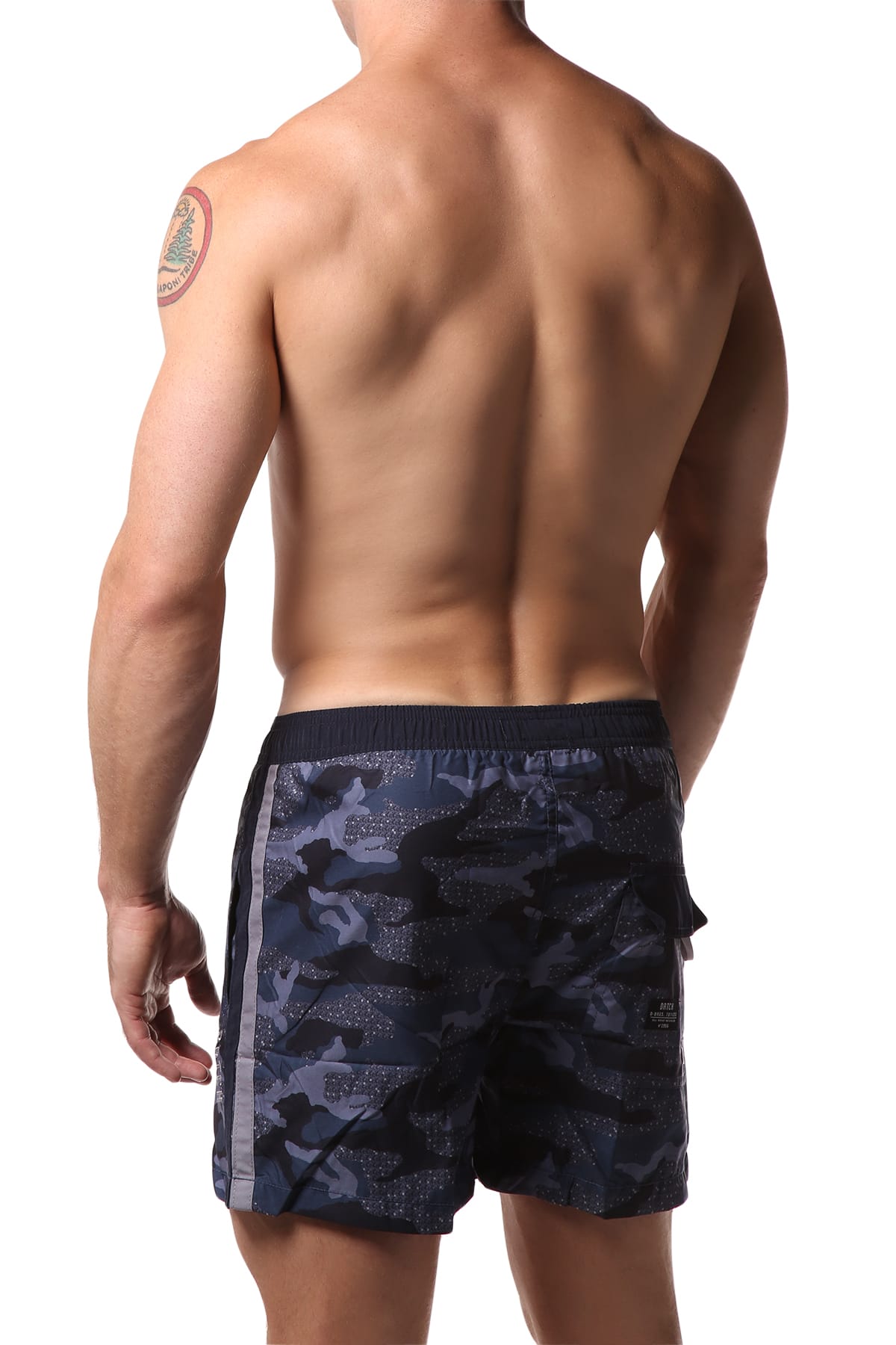 Datch Blue Camouflage Swim Short