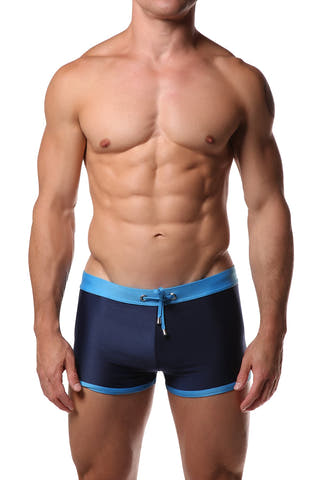 Kine Navy & Blue Swim Trunks