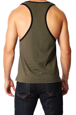 Timoteo Army Green & Black Freedom Tank thumbnail 4