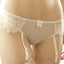 Claudette Cameo Blue En Dentelle Garter Thong