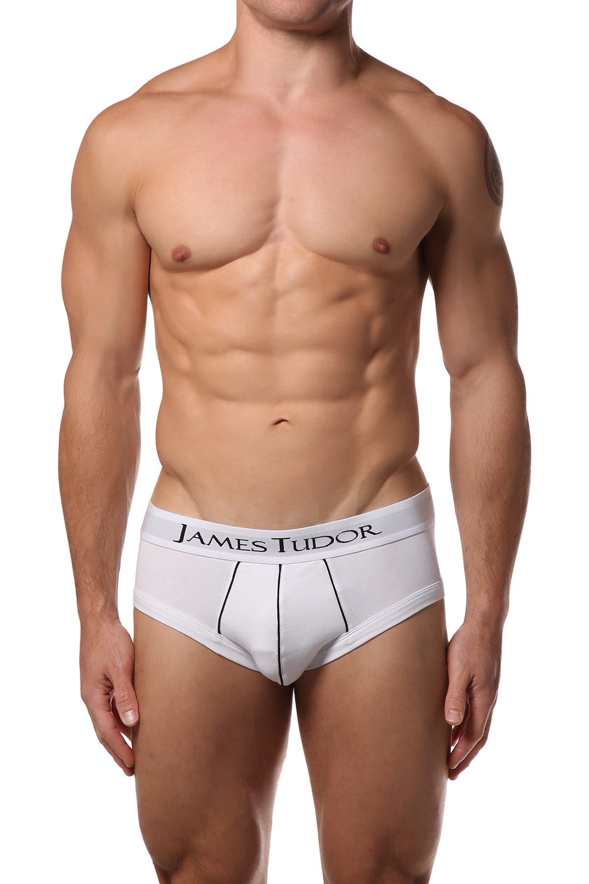 James Tudor White Athletic Brief