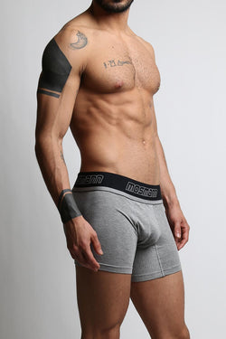 2-Pack Mosmann Heather Grey & Orange Plaid Boxer Briefs thumbnail 2