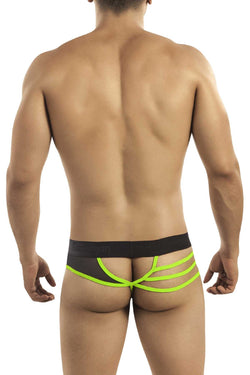Candyman Black & Green Brief Thong thumbnail 2