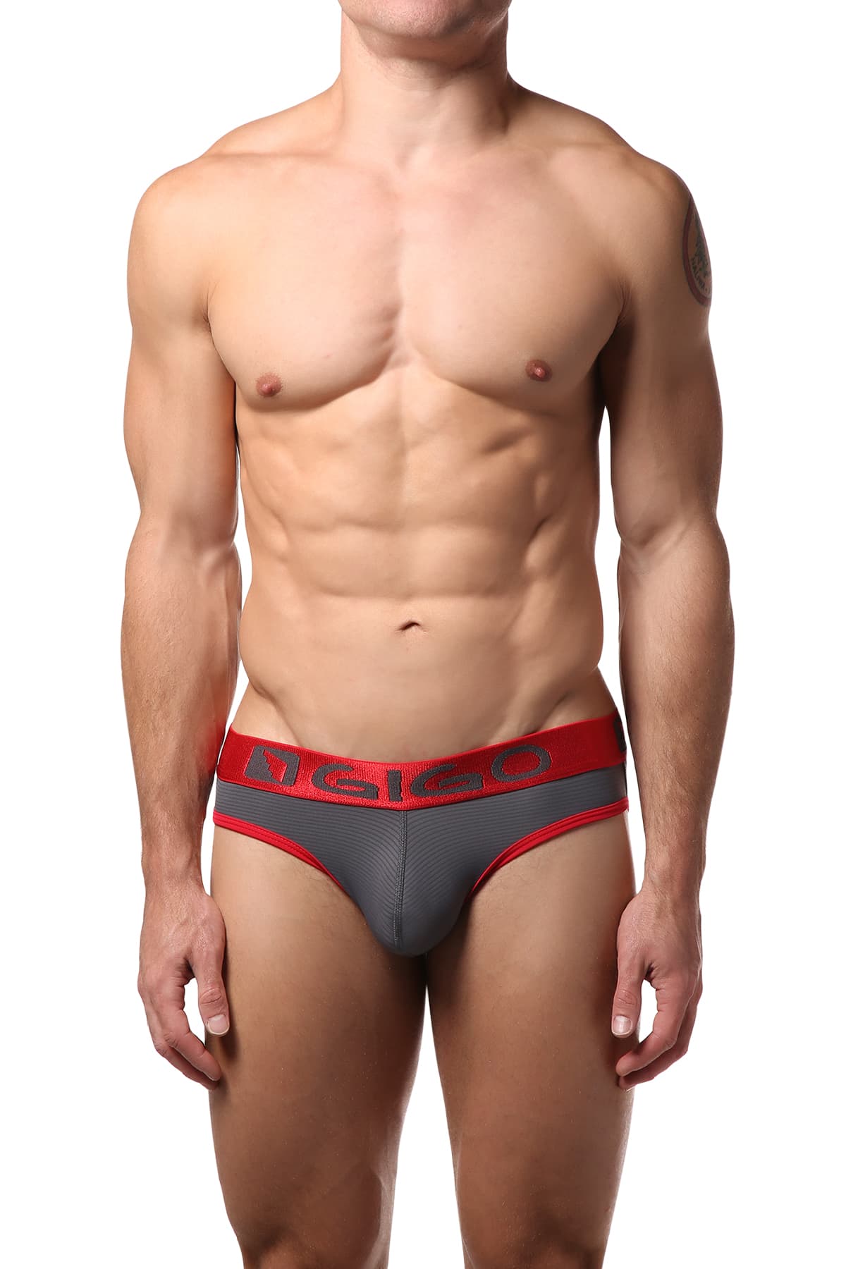 Gigo Grey Waves Jock Brief