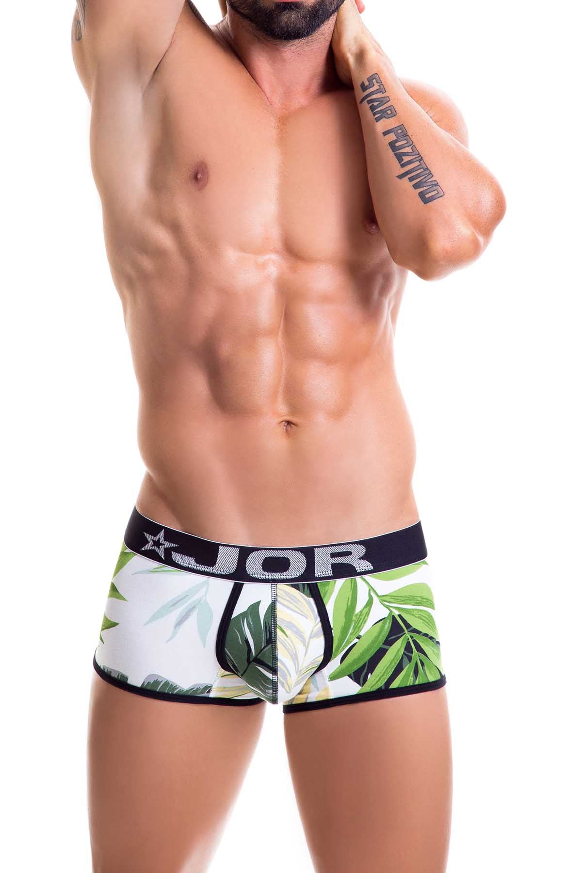 Jor Leaf-Print Choco Boxer Trunk