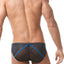 Gregg Homme Black X-OTIK Italian Mesh C-Ring Brief