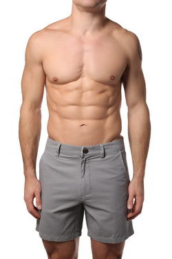 Trend Grey Washed Chino Short thumbnail 1