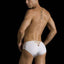 Male Basics White Microfiber Crossed Bikini