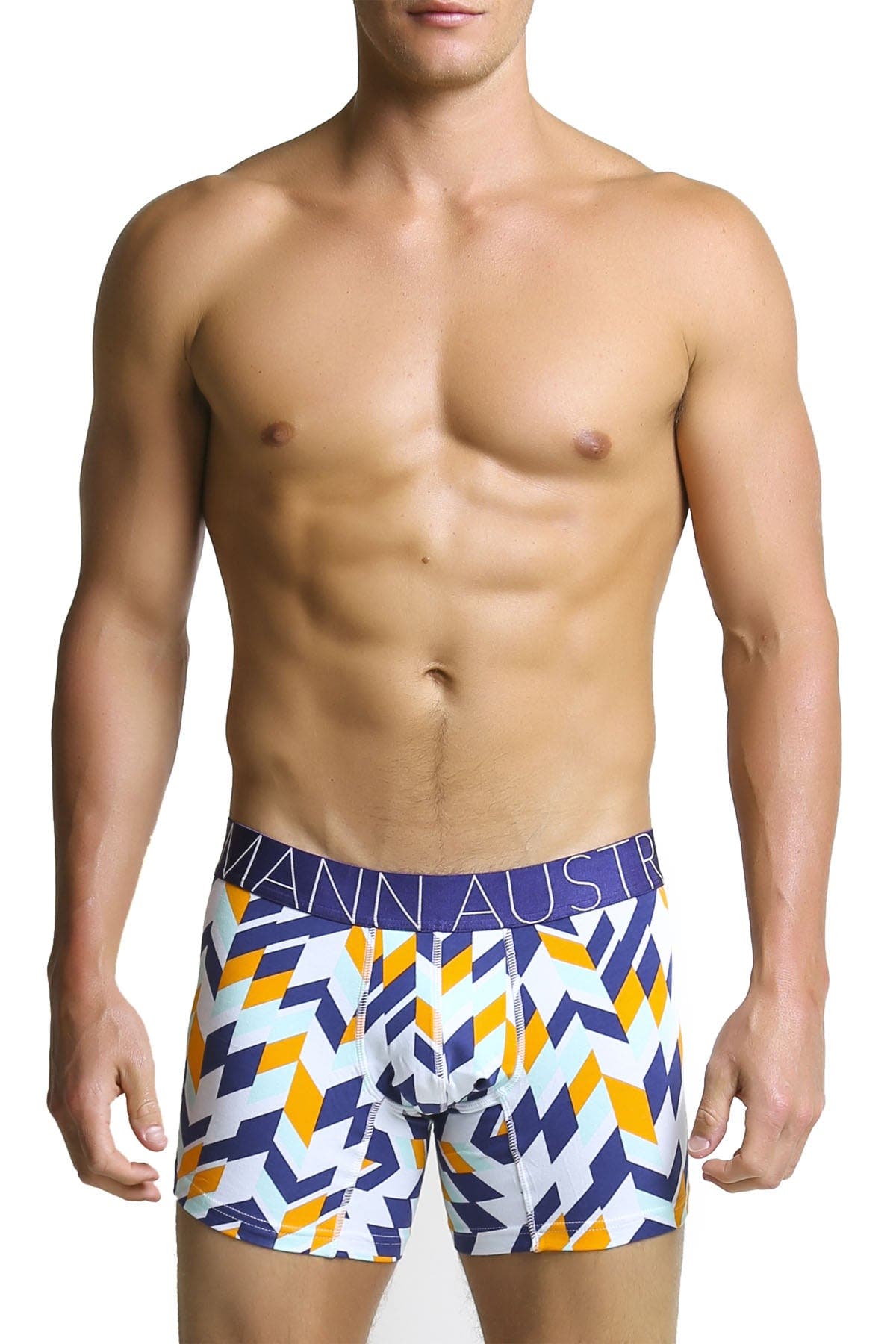 Mosmann Multi Print Orange Blade Boxer