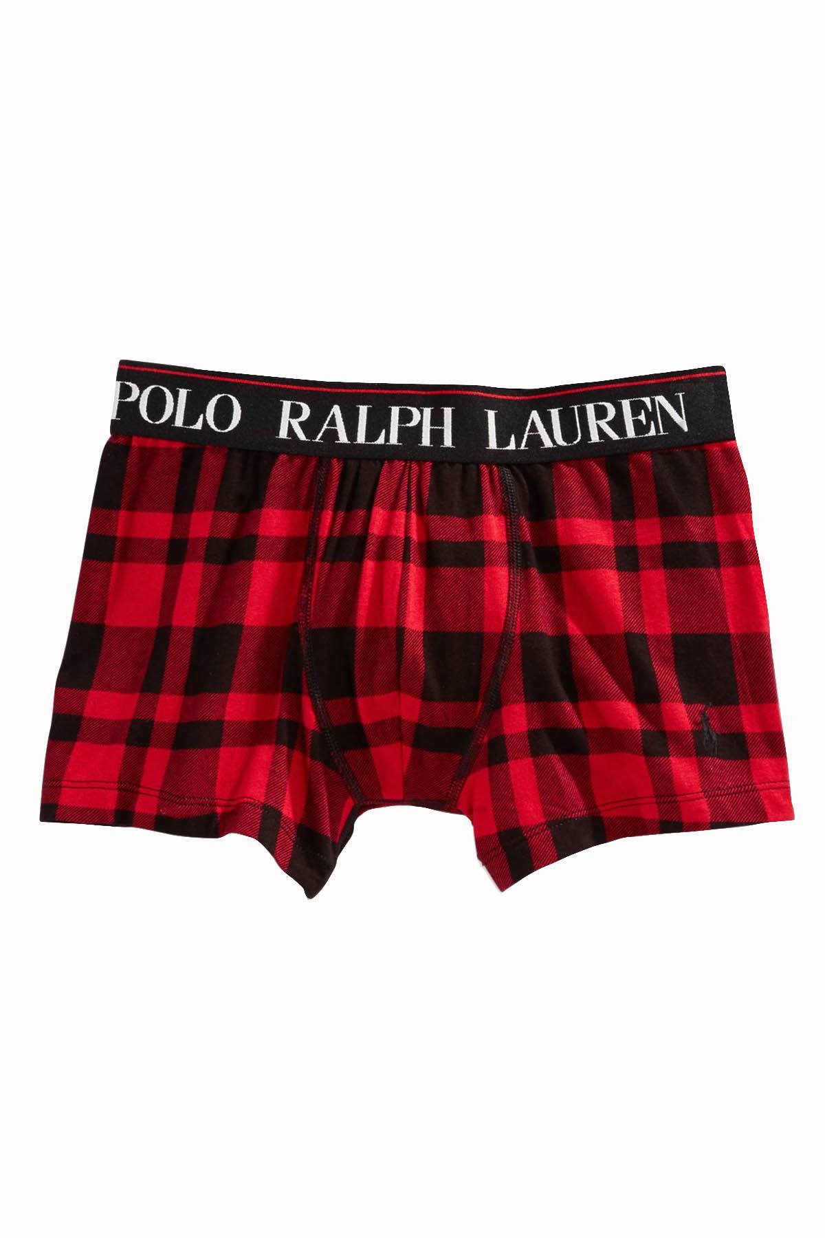Polo Ralph Lauren Red/Black Plaid Boxer Brief