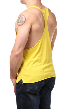Y.M.L.A. Yellow Raw Edge String Tank thumbnail 2