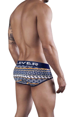 Clever Dark Blue Azteca Magic Piping Brief thumbnail 2