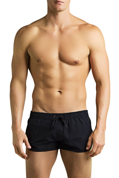 PoolBoy Black Running Shorts