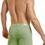 Hawai Lime Green & Grey Stipe Boxer