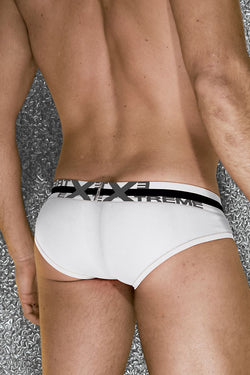 Extreme Collection White C-Ring Mesh Brief thumbnail 3