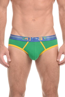 2(X)IST Bonsai Green Brazil No-Show Brief thumbnail 1