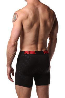 PUMA Black Geometric Print Boxer Brief thumbnail 3