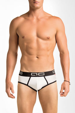 Alexander Cobb White & Black Slip Brief thumbnail 1