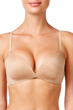 b.tempt'd Au Naturale Heather b.splendid Wire Free Push Up Bra thumbnail 1