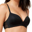 b.tempt'd Black Tied-in-Dots Wireless Geometric-Lace Plunge Bra