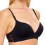 b.tempt'd Black Tied-in-Dots Wireless Geometric-Lace Plunge Bra