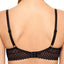 b.tempt'd Black Tied-in-Dots Wireless Geometric-Lace Plunge Bra