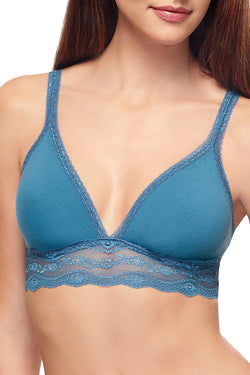 b.tempt'd Blue-Ashes b.adorable Modal Lace-Trim Bralette thumbnail 1