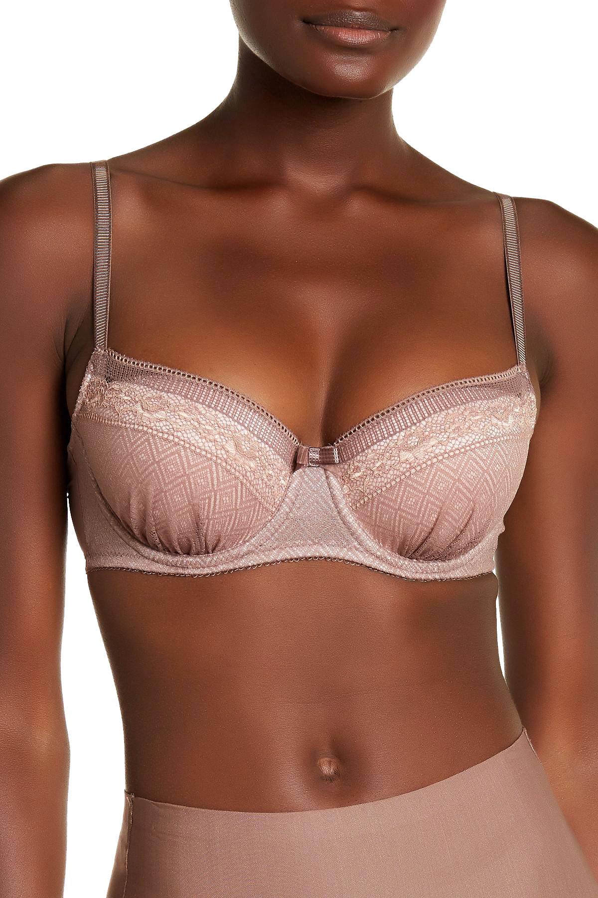 b.tempt'd Deep-Taupe/Rose-Smoke b.inspired Contour Stretch Bra