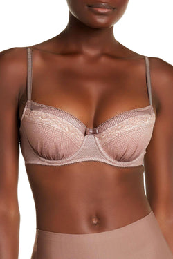b.tempt'd Deep-Taupe/Rose-Smoke b.inspired Contour Stretch Bra thumbnail 1