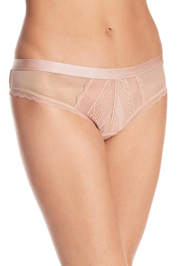 b.tempt'd Mahogany-Rose/Nude b.cherished Mesh/Lace Thong thumbnail 1