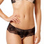 b.tempt'd Night-Black b.provocative Sheer Lace Tanga-Thong