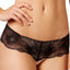 b.tempt'd Night-Black b.provocative Sheer Lace Tanga-Thong