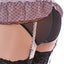b.tempt'd Night/Pink-Mist b.amazing Embroidered Ruffle Garter Belt